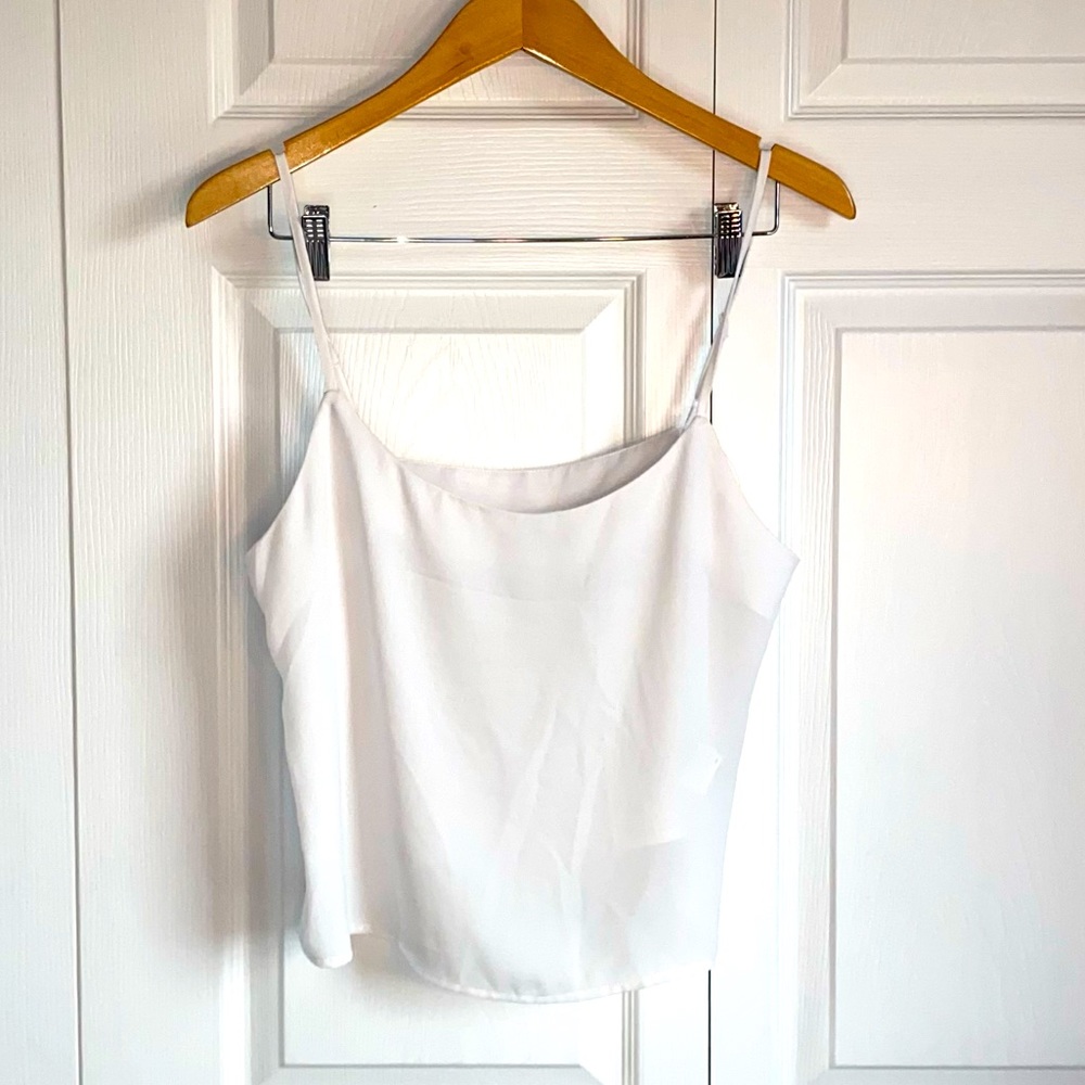 SHEIN White Cami Spaghetti Straps Size: M